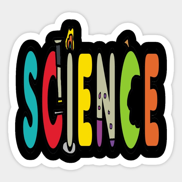 Science Laboratory Apparatus Doodle Sticker by Mark Ewbie